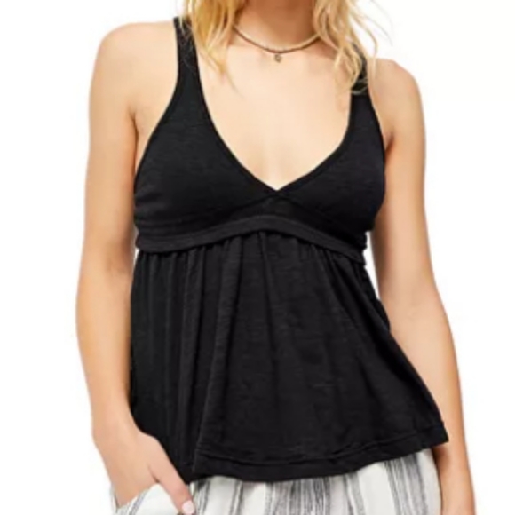 Free People Boho FP Zinia Tank Top Black LG XL - Picture 9 of 11